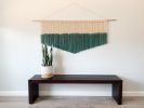Large Modern Black Dyed Macrame Wall Hanging | Wall Hangings by Love & Fiber | San Diego in San Diego. Item made of bamboo & cotton