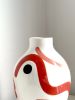 The Buste vase Corail velouté 1 | Vases & Vessels by Laura Dujoncquoy