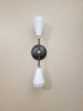 Modern Wall Sconce - Mid Century Wall Light - Black White | Sconces by Retro Steam Works. Item composed of metal compatible with mid century modern and modern style