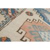 Traditional Oushak Rug Runner with Muted Soft Colors | Runner Rug in Rugs by Vintage Pillows Store. Item composed of cotton & fiber
