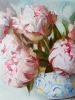 Peonies oil painting canvas original, Floral painting | Oil And Acrylic Painting in Paintings by Natart. Item composed of canvas and synthetic in contemporary style
