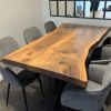 Live Edge Dining Table, Solid Wood Table | Tables by Ironscustomwood. Item made of walnut