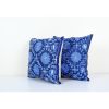 Suzani Pillow Cases Fashioned from a Vintage Suzani, Pair Si | Cushion in Pillows by Vintage Pillows Store