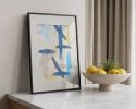 Slate 1 | Original Framed Abstract Paper Painting | Oil And Acrylic Painting in Paintings by Abby May