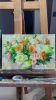 Bridal flowers painting beige yellow canvas original art, Cu | Oil And Acrylic Painting in Paintings by Natart. Item composed of canvas and synthetic