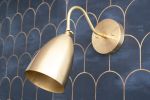 Cone Shade - Brass Sconce - Model No. 0789 | Sconces by Peared Creation. Item made of brass with glass