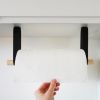 Paper Towel Holder | Rack in Storage by Keyaiira | leather + fiber. Item made of wood & leather