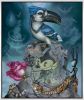 "The Knocking Bird" Canvas Edition | Prints in Paintings by Greg "CRAOLA" Simkins