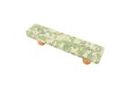 Pebble Pistachio Cream 3” CC Pull | Hardware by Windborne Studios. Item made of glass