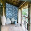 Chrysanthemum - Teal | Wallpaper in Wall Treatments by Wallcovetings by Brenda Houston. Item composed of fabric and paper