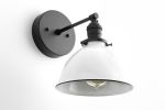 White Shade Sconce - Model No. 7026 | Sconces by Peared Creation. Item composed of brass