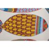Fish Design Suzani Pillow, Set of Two Square Uzbek Tribal | Sham in Linens & Bedding by Vintage Pillows Store. Item composed of cotton