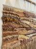 Large desert neutral textured hand woven boho room decor mod | Tapestry in Wall Hangings by Wolfpit Studio. Item made of wood & cotton compatible with boho and mid century modern style