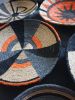 Orange African Wall Large Plate Set of 10 Pieces | Decorative Plate in Decorative Objects by Sarmal Design. Item composed of bamboo & cotton compatible with boho and contemporary style