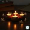 Voro Terracotta Tealight Holder (Pack of 2) | Candle Holder in Decorative Objects by Lit Lamps - Sustainable Mindful Lighting. Item works with rustic style