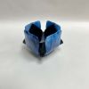 Streaky Blue Glass Candleholder | Candle Holder in Decorative Objects by Sand & Iron