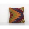 Vintage Geometric Diamond Kilim Pillow, Throw Pillow Cover, | Cushion in Pillows by Vintage Pillows Store