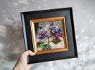 Hydrangea flower oil painting original, Floral painting | Oil And Acrylic Painting in Paintings by Natart. Item composed of canvas and synthetic in contemporary style