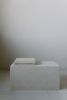 Mosa White Marble Plinth 002 | Side Table in Tables by District Loo