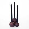 Boule candle holder - bougeoir #2 | Decorative Objects by Nadine Hajjar Studio. Item composed of walnut and copper in minimalism or contemporary style