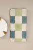Sage Grid Block Print Napkins, Set of 4 | Linens & Bedding by Ninéh