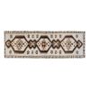Vintage Turkish Geometric Hand-Knotted Herki Runner Rug | Rugs by Vintage Pillows Store. Item composed of cotton & fiber