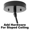 Add-on - Hardware for Sloped Ceiling | Lighting by Peared Creation. Item made of metal