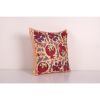 Vintage Floral Suzani Pillow Cover, Boho Cushion Cover 1960s | Pillows by Vintage Pillows Store