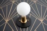 Minimalist Sconce - Model No. 0656 | Sconces by Peared Creation. Item made of brass with glass