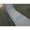 1970s Vintage Turkish Oushak Rug Runner- Pastel Hallway | Runner Rug in Rugs by Vintage Pillows Store. Item made of cotton with fiber
