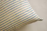 Oh! Stripes (Blue) Block Print Pillow | Pillows by Ninéh
