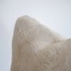 Ivory Sheepskin Hide Lumbar Pillow 12x18 | Pillows by Vantage Design