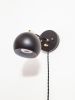 Adjustable Wall Light, Gold & Black, Bedside Reading | Sconces by Retro Steam Works. Item composed of metal in industrial style