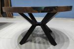 Custom 36" Diameter, Round Walnut Wood | Dining Table in Tables by LuxuryEpoxyFurniture. Item composed of wood & synthetic