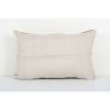 Vintage Striped Organic Hemp Kilim Pillow, Handwoven White | Sham in Linens & Bedding by Vintage Pillows Store. Item composed of cotton and fiber