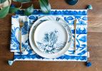 Capri Placemats | Tableware by OSLÉ HOME DECOR. Item composed of fabric