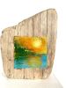 Sunset Shore | Mixed Media in Paintings by Susan Wallis. Item compatible with contemporary and modern style