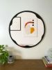 Funky Round Mirror | Decorative Objects by Dot & Rose. Item composed of maple wood and glass