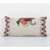 Embroided Turkish Kilim Pillow Cover, Aubusson Vase Design K | Cushion in Pillows by Vintage Pillows Store