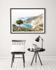 Kefalonia Greece photography, 'Myrtos Tree' fine art print | Photography by PappasBland. Item composed of paper compatible with contemporary and coastal style