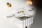 Handcrafted Carrara Marble Fluted Vessel Sink: Timeless Elegance and Radiance for Your Bathroom | Water Fixtures by AYMARBLEDESIGN LLC