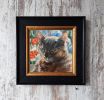 Cat pet portrait painting original, Custom cat painting | Oil And Acrylic Painting in Paintings by Natart. Item made of canvas with synthetic