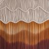 Circular Fiber Art Collection - OASIS | Tapestry in Wall Hangings by Rianne Aarts. Item made of cotton with fiber