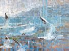 New Beginnings | Oil And Acrylic Painting in Paintings by Sorelle Gallery. Item made of aluminum