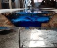 Poplar Tree,Epoxy Resin River Blue Epoxy Table,Dining Table | Tables by LuxuryEpoxyFurniture. Item composed of wood & synthetic