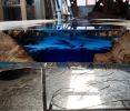 Poplar Tree,Epoxy Resin River Blue Epoxy Table,Dining Table | Tables by LuxuryEpoxyFurniture. Item composed of wood & synthetic