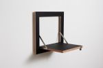 Folding Wall Shelf | Fläpps Shelf 40x40-1 | Bookshelf, Plant Shelf, Birch Plywood, Black | Shelving in Storage by AMBIVALENZ