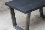 Modern Black Quartersawn White Oak and Steel Coffee Table | Tables by Hazel Oak Farms. Item composed of steel