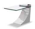 Clasp Lamp Table | Side Table in Tables by Greg Sheres. Item composed of steel and glass