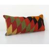 Handmade Geometrical Kilim Pillow Cover, Ethnic Wool Colorfu | Cushion in Pillows by Vintage Pillows Store